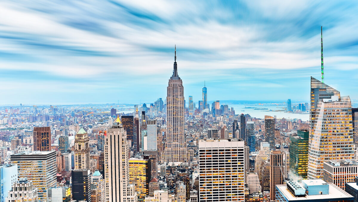 Buildings at the intersection of Staple Street and Jay Street in the historic Tribeca neighborhood of Manhattan, New York City NYC